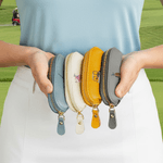 Personalised Golf Elements PU Leather Multicolor Portable Golf Storage Bag with 6 Golf Tees and Name Sports Birthday Gift for Golf Players