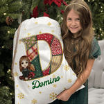 Sac à main en toile avec nom Cadeau de Noël pour la famille et les amis