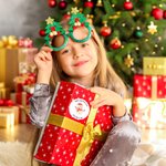 Personalized Santa Claus Gingerbread Man Waterproof Stickers with Name Christmas Festival Party Gift for Family Friends