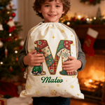 Sac à main en toile avec nom Cadeau de Noël pour la famille et les amis