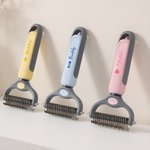 Personalized Heart Fish Bone Paw Print Pet Grooming Brush with Name Pet Supplies Daily Use Birthday Gift for Pet Owners