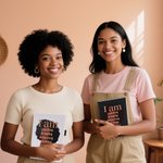 Personalized I Am Unstoppable Black Woman Journal Notebook Ceramic Mug with Name Daily Use Birthday Motivational Gift for Women