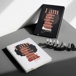 Personalized I Am Unstoppable Black Woman Journal Notebook Ceramic Mug with Name Daily Use Birthday Motivational Gift for Women
