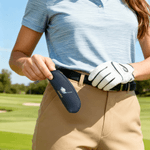 Personalised Golf Elements PU Leather Multicolor Portable Golf Storage Bag with 6 Golf Tees and Name Sports Birthday Gift for Golf Players