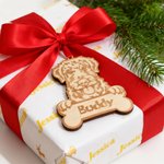 Personalized Engraved Dog Bone Wooden Christmas Ornament with Name Home Decor Christmas Gift for Dog Owners Lovers
