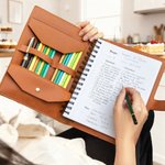 Personalised Cartoon Character PU Leather A5 Notebook Cover with Name Daily Use Birthday Christmas Gift for Cooking Lover Chef