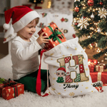 Sac à main en toile avec nom Cadeau de Noël pour la famille et les amis