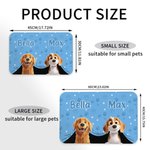 Personalised 3D Cartoon Dog Waterproof Pet Feeding Mat with Name and Rubber Backing Pet Supplies Birthday Gift for Dog Owners