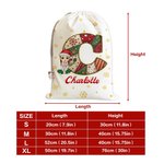 Sac à main en toile avec nom Cadeau de Noël pour la famille et les amis