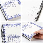 Personalised Toile De Jouy 1-7 Line Art Dogs Cats A5 Spiral Journal Notebook with Names Memorial Birthday Gift for Pet Owners Lovers