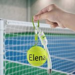 Llavero personalizado de pelota de tenis con nombre regalo de Navidad cumpleaños y equipo para entrenador amantes del tenis y compañeros