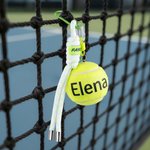 Llavero personalizado de pelota de tenis con nombre regalo de Navidad cumpleaños y equipo para entrenador amantes del tenis y compañeros