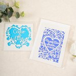 Carte de voeux personnalisée avec nom, date et enveloppe gratuite Anniversaire de mariage pour les jeunes mariés