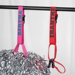 Personalized Multicolor Adjustable Pom Pom Holder Carrier Strap with Glitter Name Cheer Practice Accessory Game Day Gift for Cheerleaders