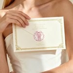 Personalised Romantic Wedding Bow Waterproof Stickers with Name Gift Decor Wedding Bridal Shower Party Favors for Couple