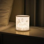 Personalized 3D Printed 1-2 Photos Luminous Relief Translucent Light Home Decoration Birthday Memorial Condolence Gift for Family Friends