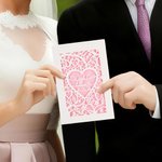 Carte de voeux personnalisée avec nom, date et enveloppe gratuite Anniversaire de mariage pour les jeunes mariés