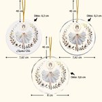 Gepersonaliseerd Ballerina Acryl Keramiek Glas Hangend Ornament met Naam Boomdecoratie Kerstcadeau voor Balletliefhebbers of Dansleraren