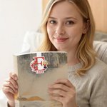 Marcapáginas magnético personalizado de personajes animados con flores de nacimiento y nombre regalo de cumpleaños para amantes de los libros