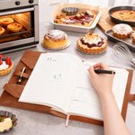 Personalised Cartoon Character PU Leather A5 Notebook Cover with Name Daily Use Birthday Christmas Gift for Cooking Lover Chef