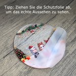 Personalisierter 2–5 Cartoon-Figur Acryl-Weihnachtsanhänger mit Namen Band Schneeflocken Haus Deko Weihnachtsgeschenk für Schwestern Beste Freundinnen