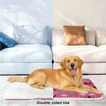 Personalized Cute Paw Print Bone Soft Pet Bed Mat with Name Birthday Christmas Gift for Cat Dog Pet Lover Owner