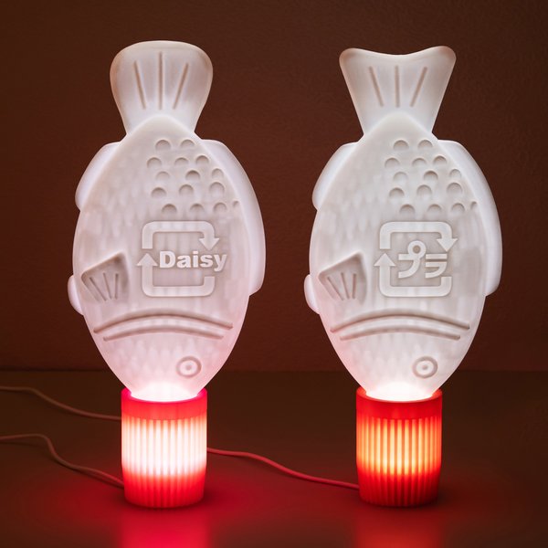 Personalized Sushi Soy Sauce Fish LED Lamp with Name Home Decor Birthday Gift for Food Enthusiasts