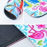 Personalized Chinoiserie Flamingo Mouse Pad Desk Mouse Mat with Initials Computer Accessory Back to School Birthday Gift for Friends Colleagues