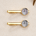 Personalised Exquisite Photo Tie Clip Birthday Wedding Father's Day Gift for Dad Groom Husband