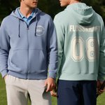 Personalisierte Kapuzenjacke aus 100 % Baumwolle im Ball-Sport-Design mit Teamnamen Namen und Nummer Spieltag Geburtstag Geschenk für Ballspieler