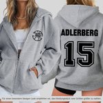 Personalisierte Kapuzenjacke aus 100 % Baumwolle im Ball-Sport-Design mit Teamnamen Namen und Nummer Spieltag Geburtstag Geschenk für Ballspieler