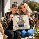 Personalised Leopard Print Cartoon Character Cushion Cover with Name Home Decor Birthday Gift for Mom Daughter