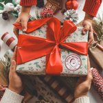 Personalised Stamp-Style Christmas Elements Waterproof Sticker with Name Gift Decoration Christmas Gift for Family Kids