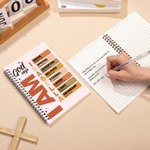 Taccuino a spirale personalizzato God Says Bible Verse A5 con nome e 120 pagine foderate Regalo di Natale per la famiglia e gli amici cristiani