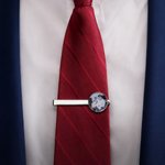 Personalised Exquisite Photo Tie Clip Birthday Wedding Father's Day Gift for Dad Groom Husband