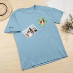 Henkilökohtainen lemmikkieläinten kasvot valokuva syntymä kukka pehmeä T-paita huppari huppari kirjailtu nimi syntymäpäivälahja lemmikkieläinten ystäville