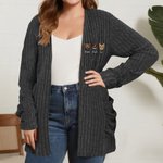Personalisierte Strickjacke mit Gestickten Haustierfotos und Namen Alltagskleidung Geburtstagsgeschenk für Tierhalter