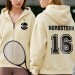 Personalisierte Kapuzenjacke aus 100 % Baumwolle im Ball-Sport-Design mit Teamnamen Namen und Nummer Spieltag Geburtstag Geschenk für Ballspieler