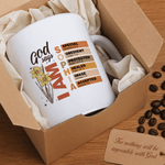 Personalised God Says Bible Verse 11 oz 15 oz Ceramic Coffee Mug with Name Birthday Christmas Gift for Family Friends Christians