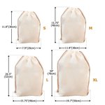 Gepersonaliseerde kerstboom sneeuwvlok initiële Drawstring Canvas Gift Bag met naam kerstavond partij Gunsten voor kinderen vrienden familie