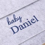 Gepersonaliseerd Draagbaar Vilten Zwangerschapstestrapporten Opbergdocumenthouder met Geborduurde Naam Eerste Moederdagcadeau voor Zwangere Vrouwen