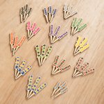 Personalisierte Multicolor Name hölzerne Cribbage Pegs Satz von 3 Board Game Zubehör Geburtstag Weihnachten Geschenk für Cribbage Liebhaber