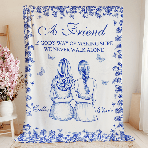 Personalisierte Retro Floral Schmetterling 2-6 Rückenansicht Zeichen weiche Decke mit Namen und Text Home Decor Geburtstagsgeschenk für Schwestern Besties