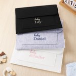 Gepersonaliseerd Draagbaar Vilten Zwangerschapstestrapporten Opbergdocumenthouder met Geborduurde Naam Eerste Moederdagcadeau voor Zwangere Vrouwen