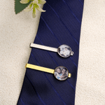 Personalised Exquisite Photo Tie Clip Birthday Wedding Father's Day Gift for Dad Groom Husband