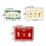 Personalised 1-6 Cartoon Horse Panda Animals Food-Grade Metal Biscuit Tin Storage Box with Photos and Names Christmas Gift for Family Kids