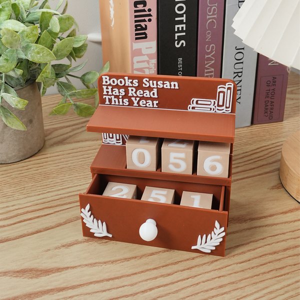 Gepersonaliseerde 3D afgedrukte miniatuur lade boekenkast lezen tracking decoratie met naam boekenplank Decor verjaardag lezen cadeau voor boekenwurmen