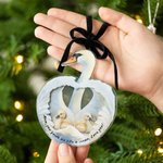 Personlig akvarell mamma svan och 1-5 baby svanar akryl shaker prydnad med namn födelsedag mors dag julklapp till mamma