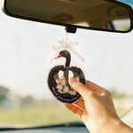 Personlig akvarell mamma svan och 1-5 baby svanar akryl shaker prydnad med namn födelsedag mors dag julklapp till mamma