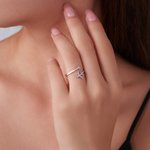 Personligt flygplan Justerbar ring med födelsesten Smycken Födelsedagspresent Julklapp för kvinnor Piloter Flygentusiaster